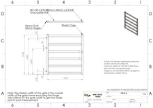 Load image into Gallery viewer, Cattle Yard Gate 1400mm 6 Rail