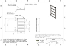 Load image into Gallery viewer, Cattle Yard Gate 650mm 5 Rail