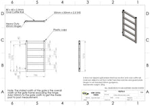 Load image into Gallery viewer, Cattle Yard Gate 750mm 5 Rail