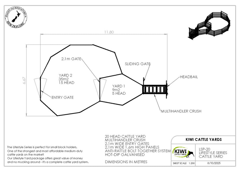 LSP-20 Lifestyle Cattle Yard Package