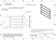 Load image into Gallery viewer, Cattle Yard Gate 1400mm 5 Rail