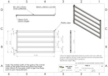 Load image into Gallery viewer, Cattle Yard Gate 2100mm 5 Rail