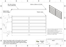 Load image into Gallery viewer, Cattle Yard Gate 3100mm 6 Rail
