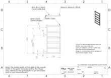 Load image into Gallery viewer, Cattle Yard Gate 750mm 6 Rail