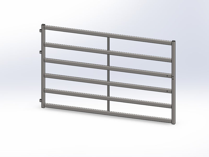 Cattle Yard Gate 2500mm 6 Rail